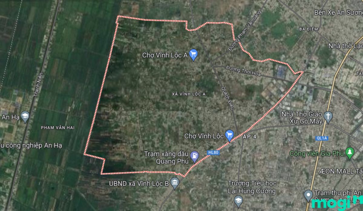 vị trí xã vĩnh lộc a