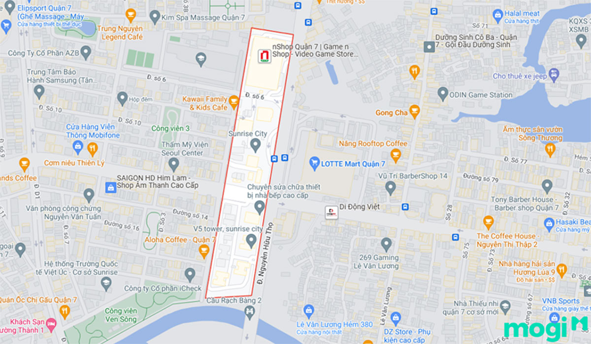 vị trí chung cư sunrise city