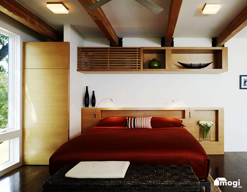 Ngụy trang cục nóng máy điều hòa bằng thiết kế nội thất 2 giau cuc nong may lanh trang tri noi that tham my