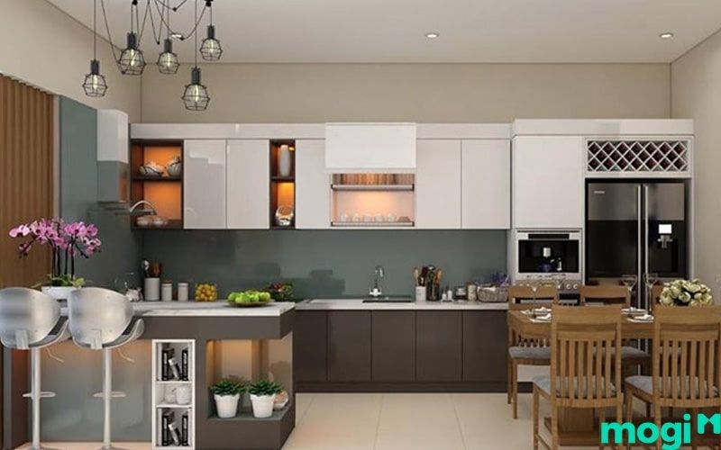 Mb6688 đang hoakt động nhà bếp và nhà vệ sinh