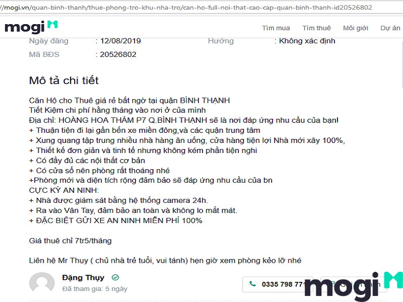 web đăng tin cho thuê nhà