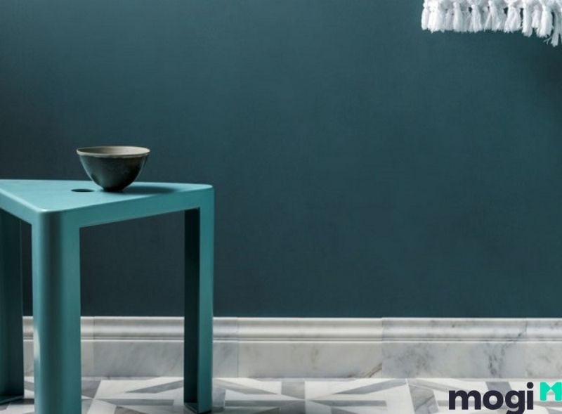 Gạch ốp chân tường giả đá marble
