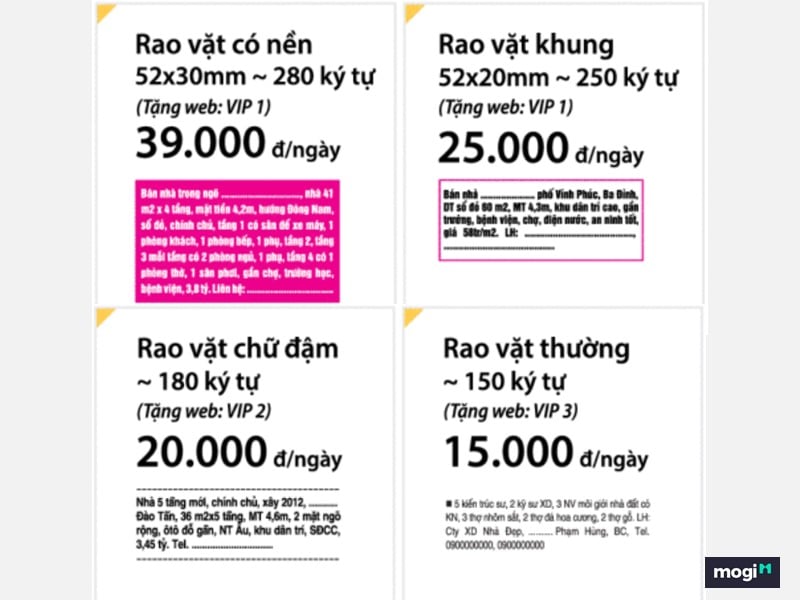Chi phí đăng tin rao vặt trên báo giấy Mua&Bán tại Hà Nội