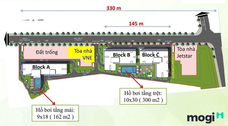 Dự án gần hàng loạt hệ thống tiện ích ngoại khu hiện hữu phong phú, liền kề các cao ốc văn phòng.