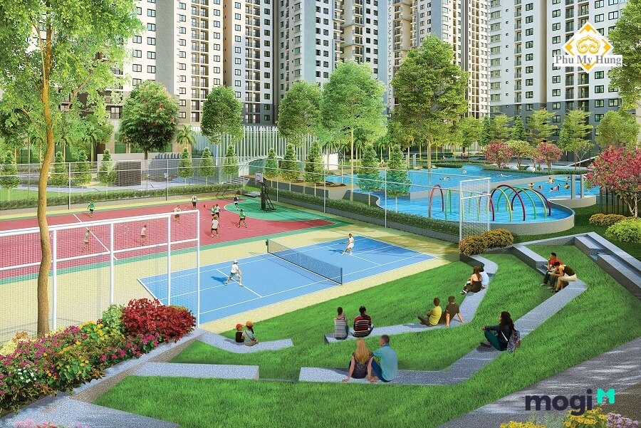 Saigon South Residences có gì mà ai cũng muốn sở hữu? 4 Khu tổ hợp thể thao đa năng tại Saigon South Residences.