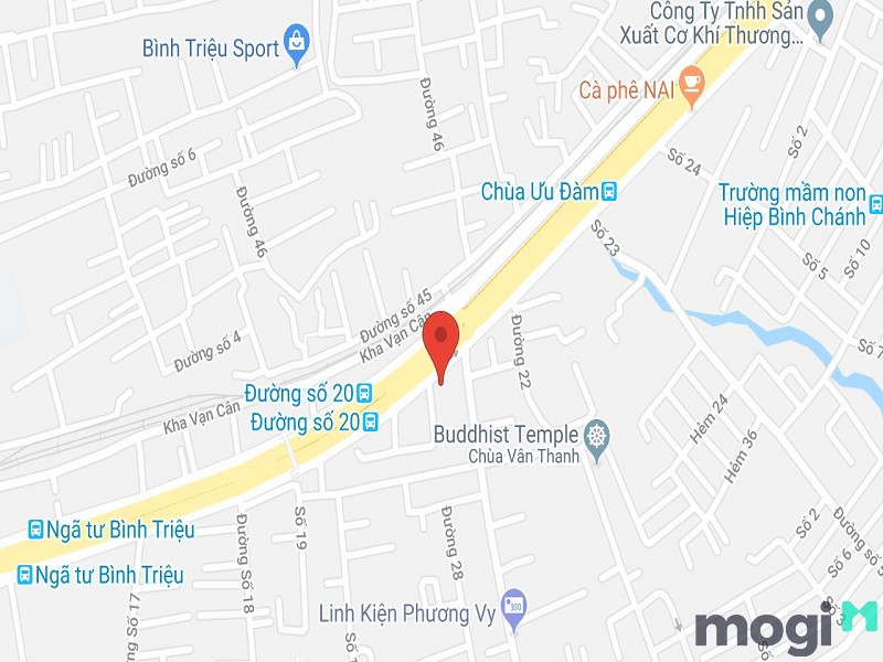 Gigamall tọa lạc tại vị trí đắc địa
