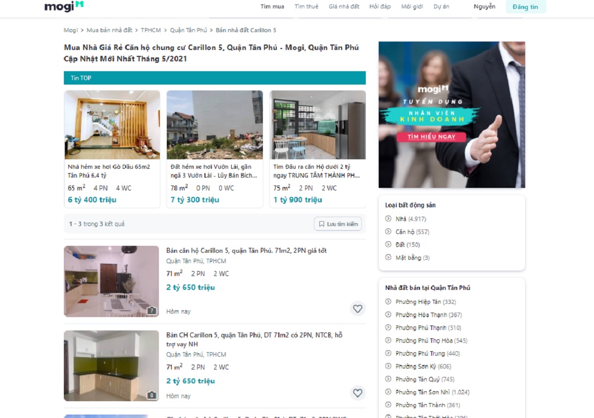 Bạn có thể tham khảo tại một trong hai trang website nổi bật là mtbtr.com hoặc muaban.net.