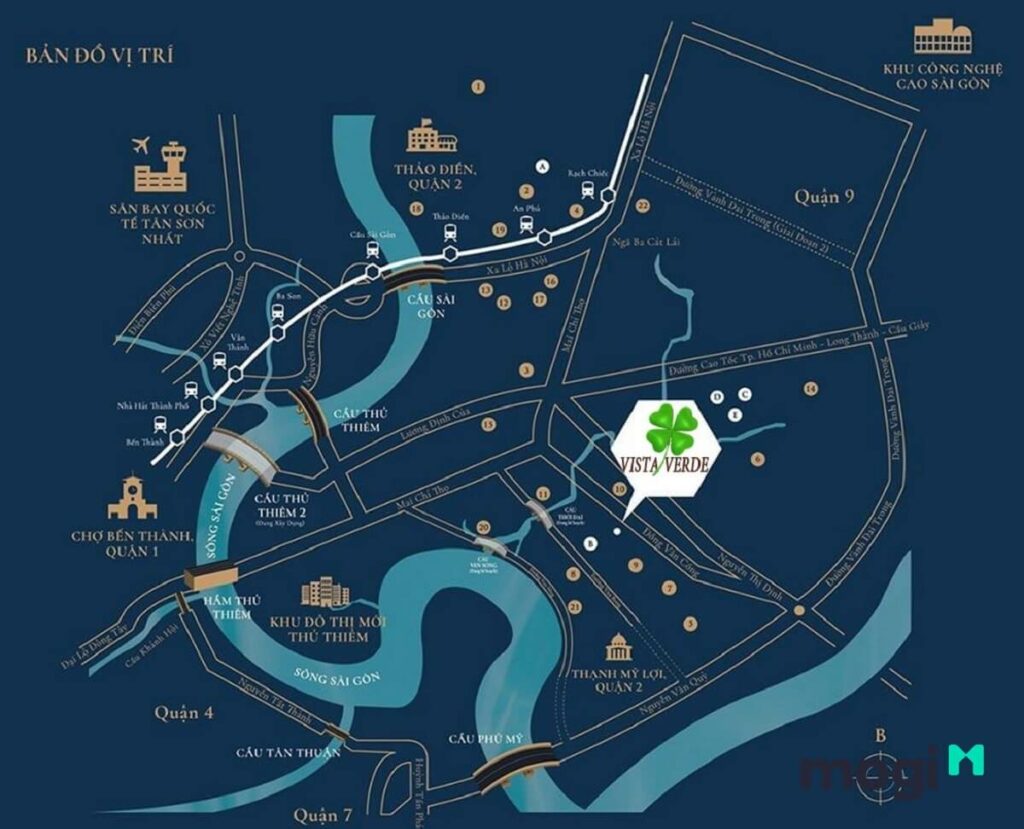 Vista Verde: "Bản tình ca thiên nhiên" giữa quận 2 sầm uất 2 Dự án tọa lạc tại Đồng Văn Cống – phường Thạnh Mỹ Lợi, Quận 2, TP Thủ Đức
