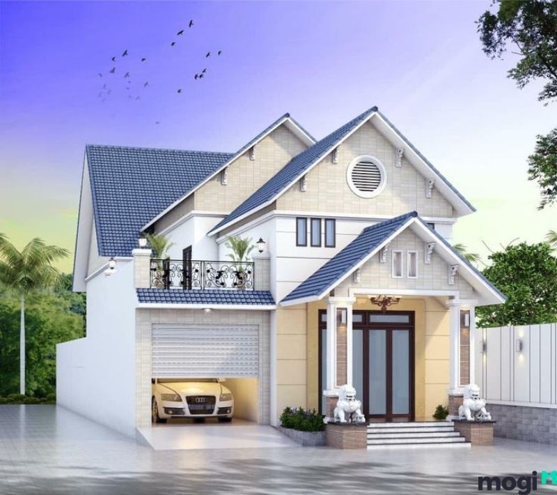lửng 5x14m nhà cấp 4 gác lửng