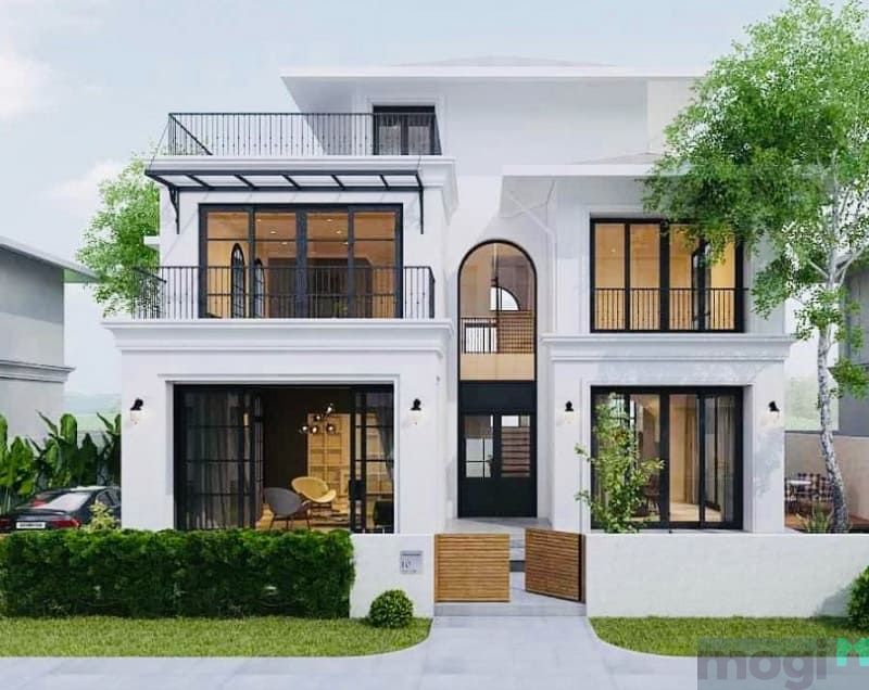 Mẫu nhà được thiết kế ấn tượng và nổi bật.