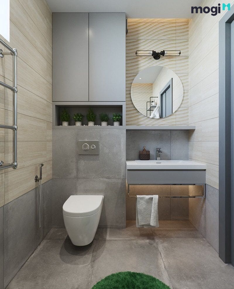Mẫu phòng tắm nhỏ 3m2