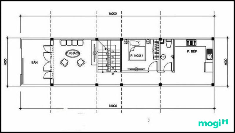 Mẫu thiết kế 5x18 bản vẽ nhà ống 2 tầng đẹp và bản vẽ mặt bằng 6 5x18 bản vẽ nhà ống 2 tầng