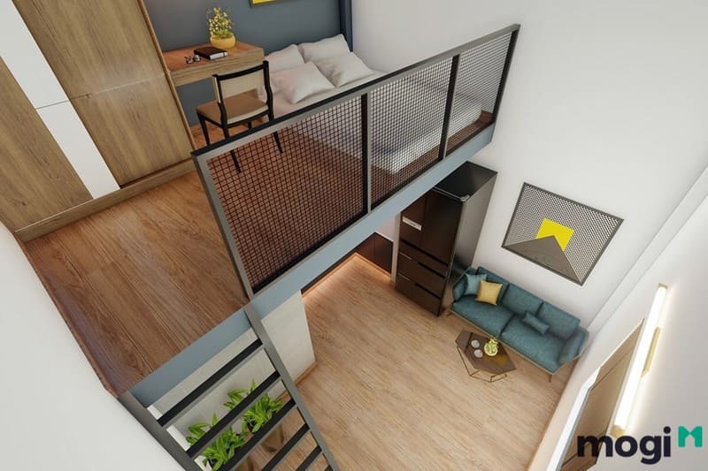 Hình ảnh gác lửng bằng thép