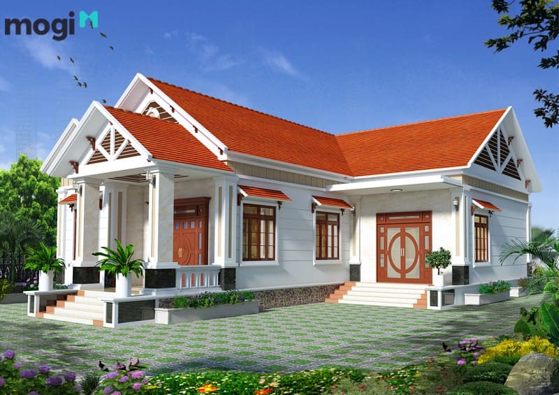 nhà chữ L 2 tầng 400 triệu