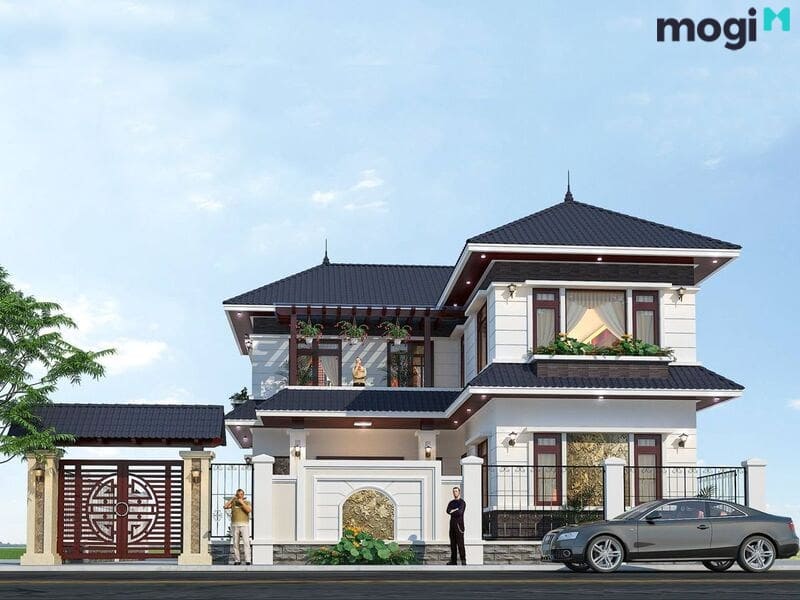 Nhà chữ L mái thái độc đáo, nổi bật
