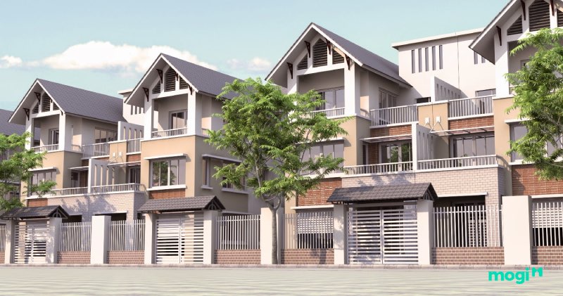 nhà liền kề hiện đại mẫu 2