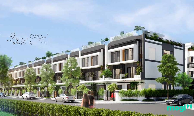 nhà liền kề hiện đại mẫu 4