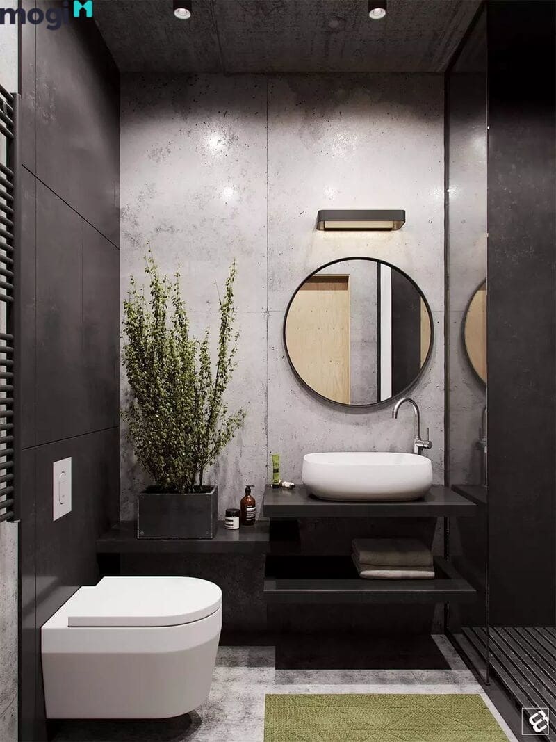Sử dụng cây xanh trong nhà vệ sinh, nhà tắm