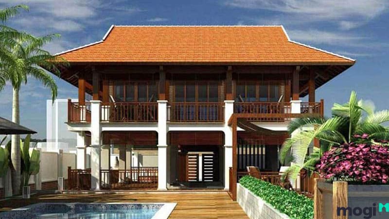 Nhà sàn bê tông theo kiểu truyền thống