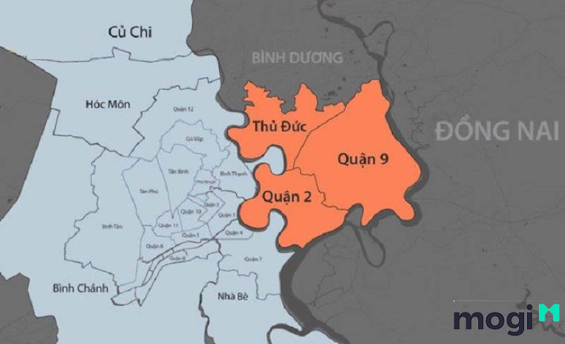 Câu trả lời cho "Thành phố Thủ Đức gồm những quận nào?" là Quận 2, 9 và Thủ Đức
