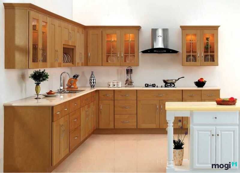 Không gian nhà bếp mở, hợp Mb6688 đang hoakt động