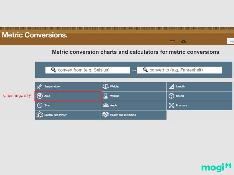 Metric conversion