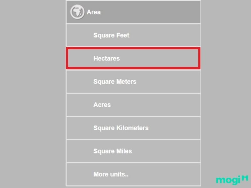 Metric conversion