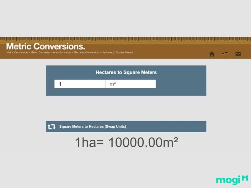 Metric conversion