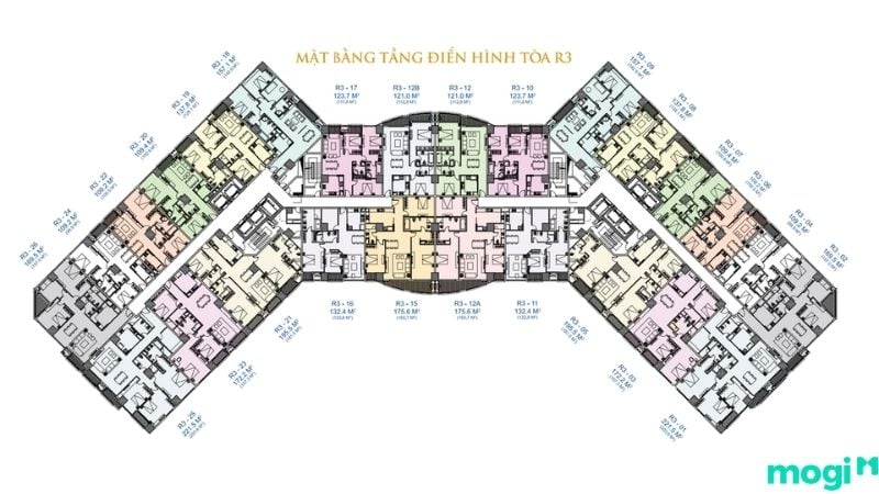  Mặt bằng điển hình chung cư