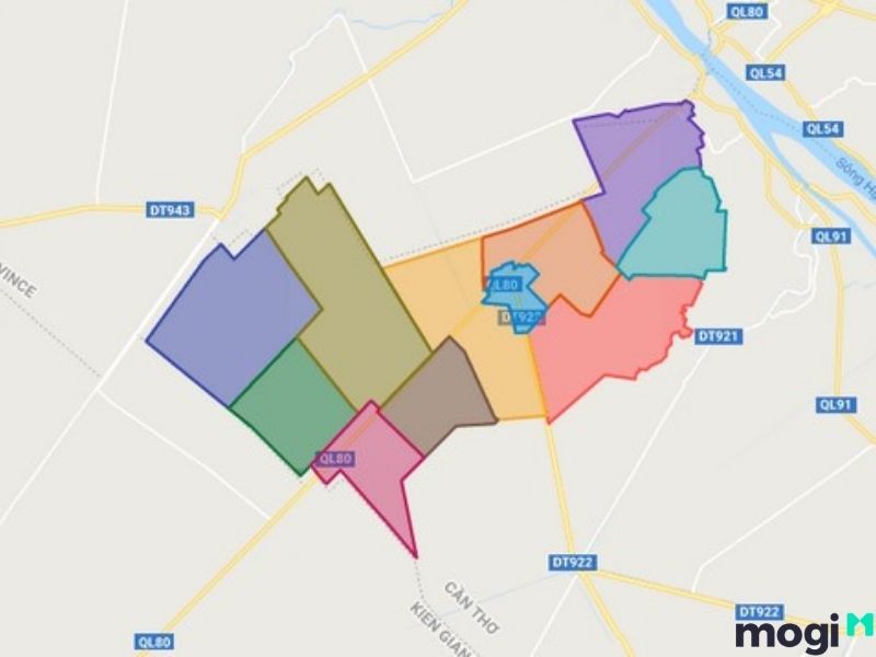  Bản đồ huyện Vĩnh Thạnh