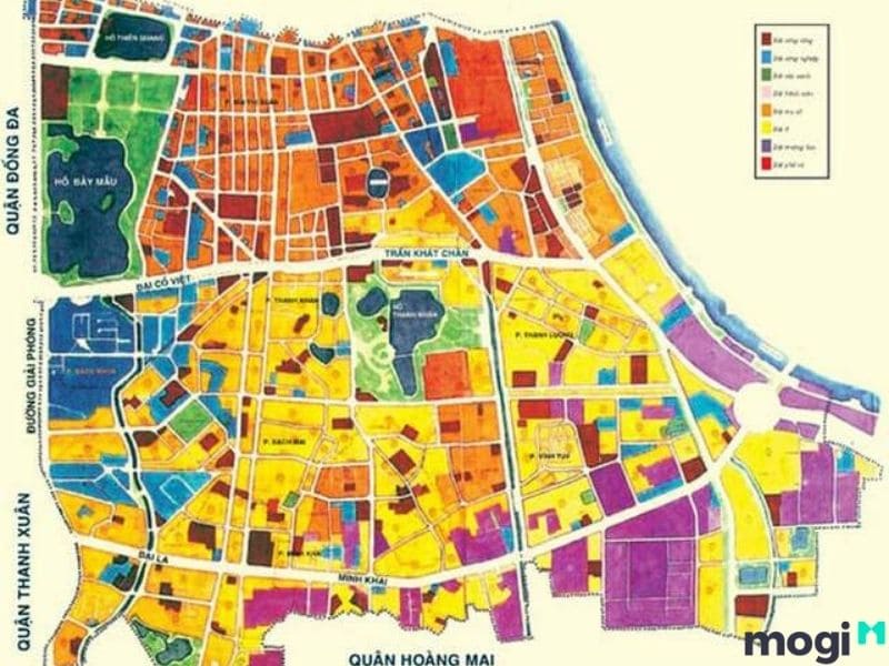 Bản đồ quy hoạch Hà Nội, quận Hai Bà Trưng