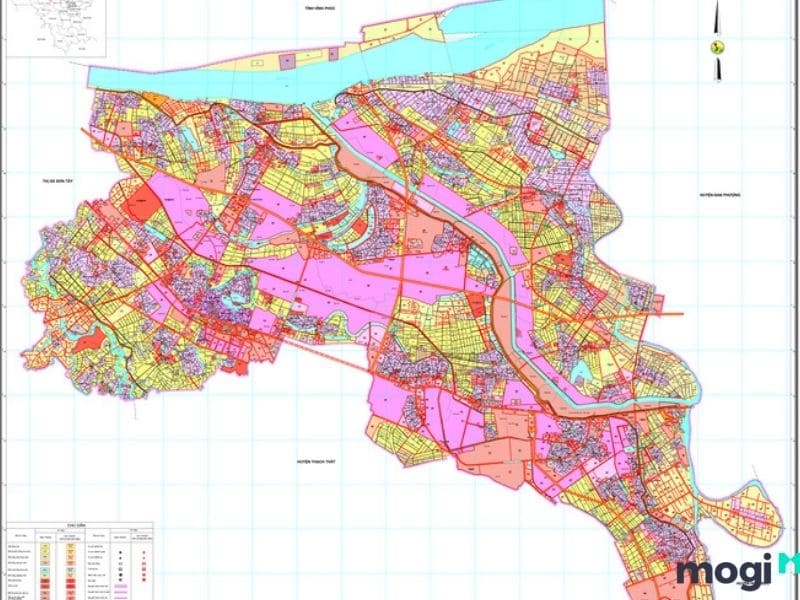 Bản đồ quy hoạch Hà Nội, huyện Phúc Thọ
