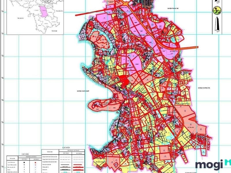 Bản đồ quy hoạch Hà Nội, huyện Thanh Oai