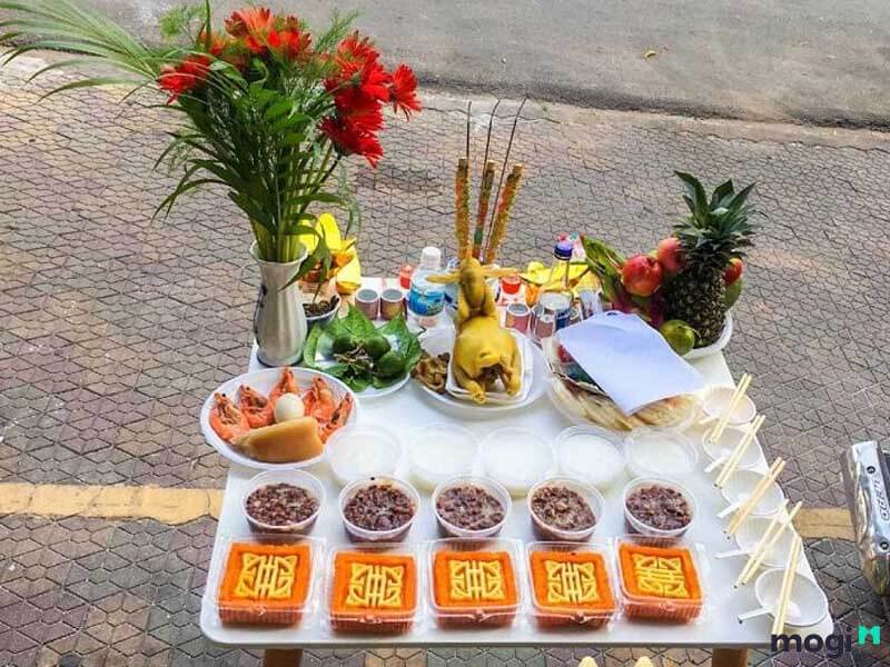 Vật cúng lễ cất nóc nhà mái tôn