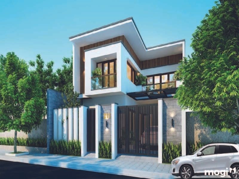 Mãu nhà 2 tầng mái bằng đẹp
