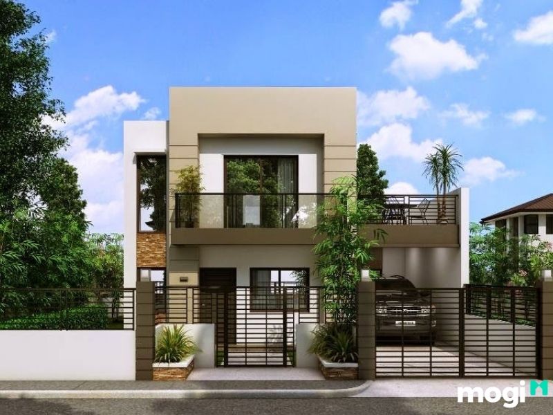 Phong cách thiết kế nhà 2 tầng ở nông thôn hiện đại