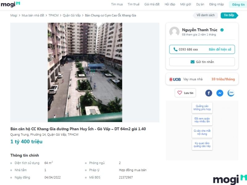 dự án chung cư khang gia gò vấp
