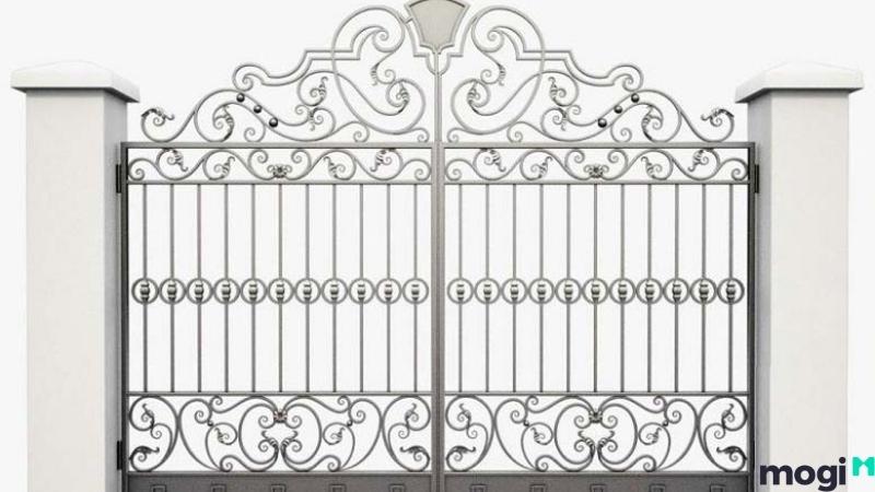 Cổng sắt nhà phố thiết kế đơn giản