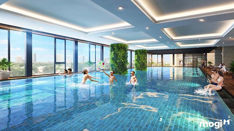 hồ bơi của khu đô thị