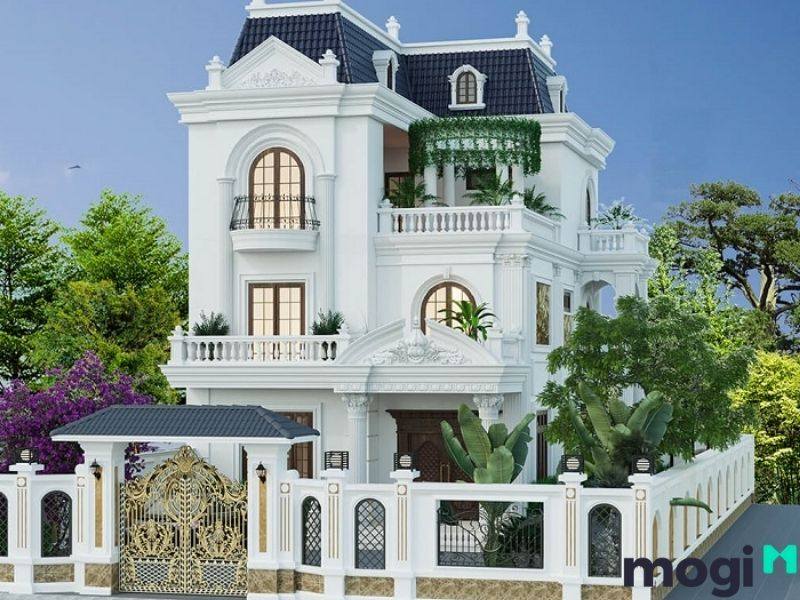 mẫu nhà ống 3 tầng kiến trúc Pháp