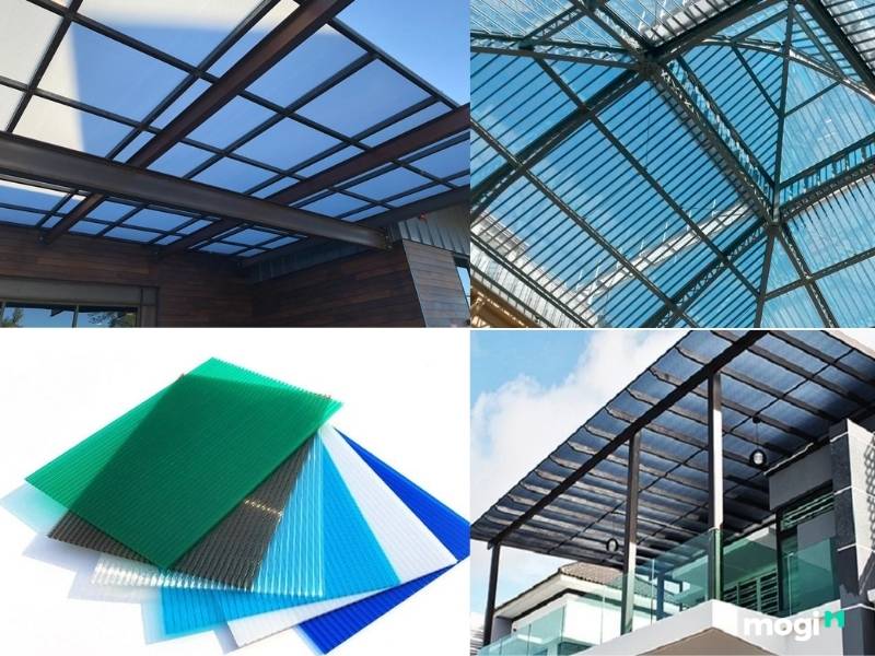 Mái che nhựa polycarbonate rỗng ruột
