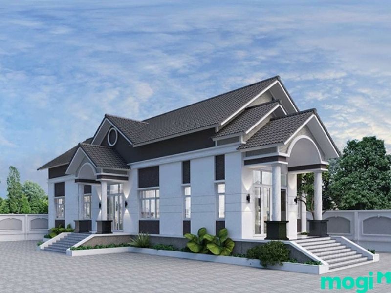 nhà cấp 4 không gian mở