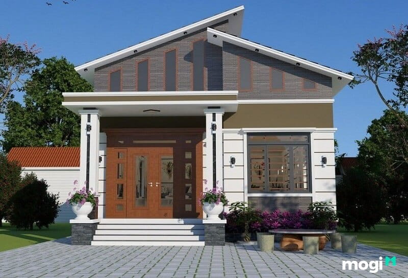 Nhà cấp 4 mái lệch 9x11m 