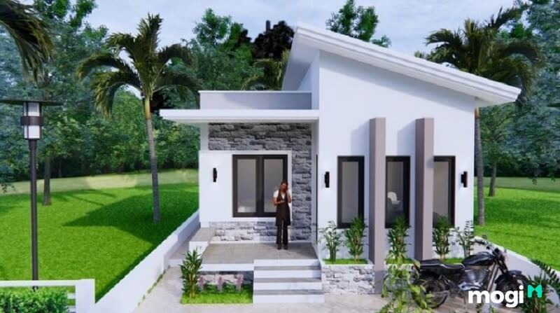 Nhà cấp 4 mái lệch 6x15m