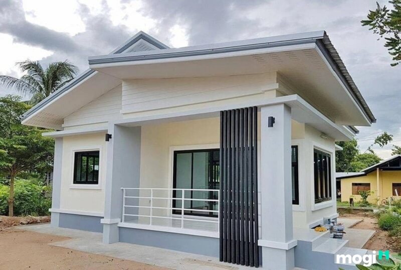 Nhà mái lệch thường có kết cấu vững chắc