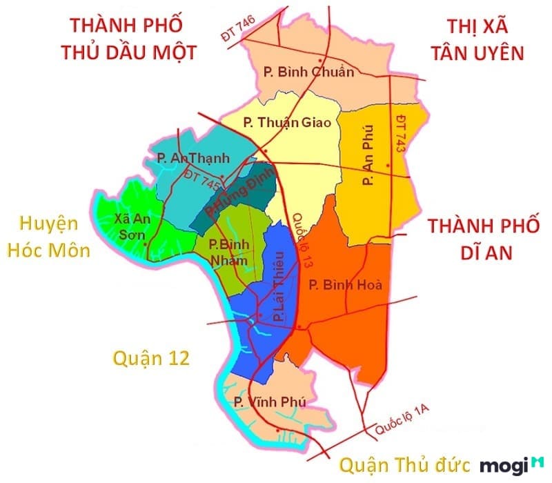Bản đồ Bình Dương – Cập nhật các thông tin mới nhất 2022! 10 Tham khảo bản đồ của Thành phố Thuận An