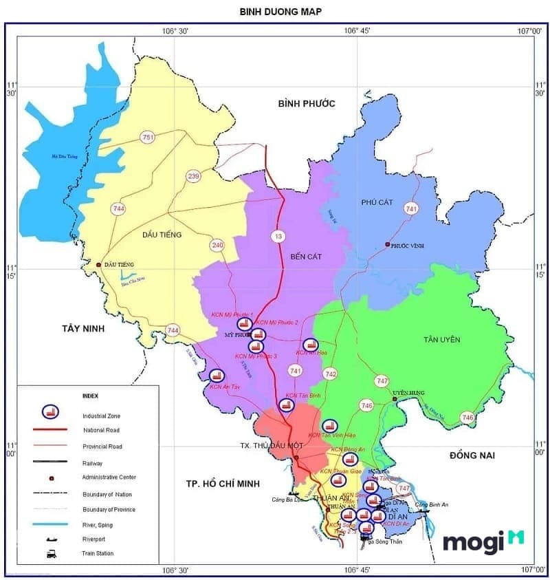 Bản đồ Bình Dương – Cập nhật các thông tin mới nhất 2022! 5 Tham khảo bản đồ hành chính tỉnh Bình Dương