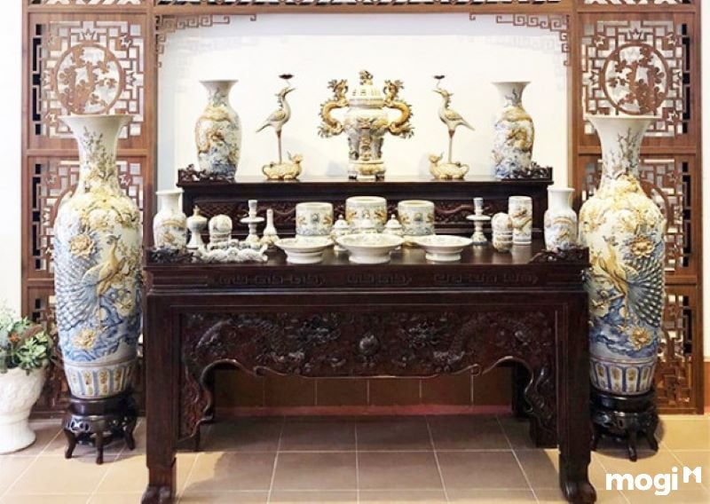 Trang trí bàn thờ gia tiên đẹp