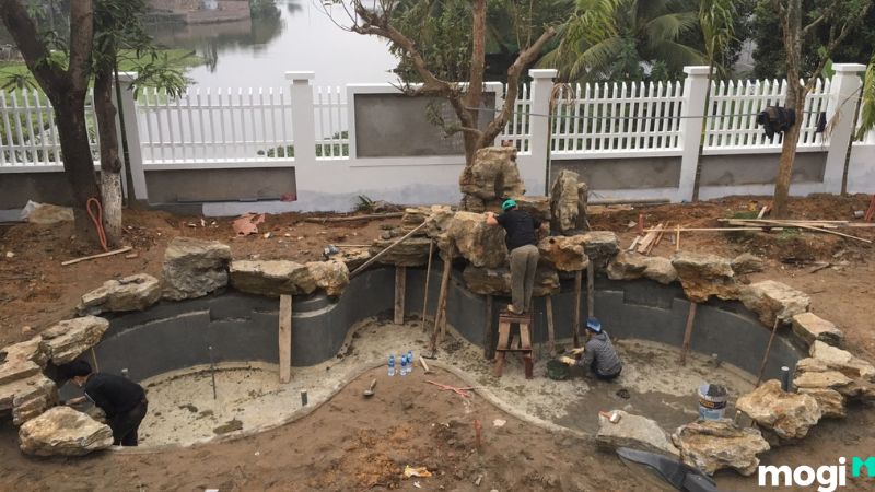 Vật liệu xây hồ cá