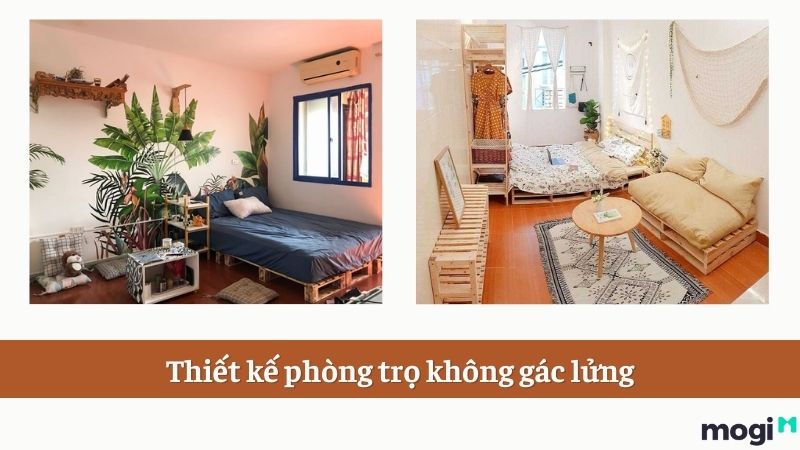 Mẫu thiết kế phòng trọ 30m2 - Không gác lửng
